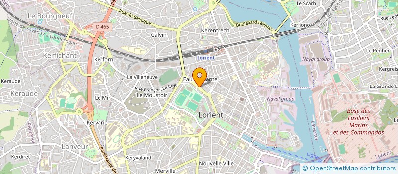 localisation de l'entreprise EGERI. POINT CONSEIL à LORIENT