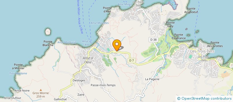 localisation de l'entreprise EGERIA à LES TROIS-ILETS