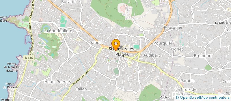 localisation de l'entreprise EGERIE à SIX-FOURS-LES-PLAGES