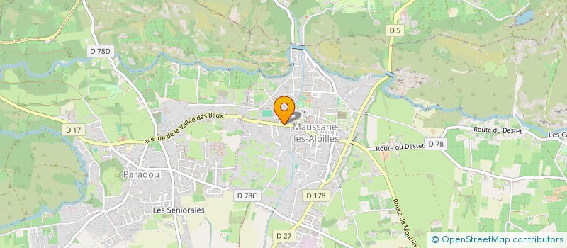 localisation de l'entreprise EGERIE  MAUSSANE-LES-ALPILLES