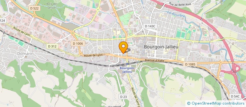 localisation de l'entreprise EGERIM SARL à BOURGOIN-JALLIEU