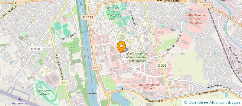localisation de l'entreprise EGERY CUISINES  AGEN