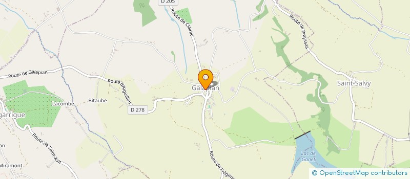 localisation de l'entreprise EGERY IMMO  GALAPIAN