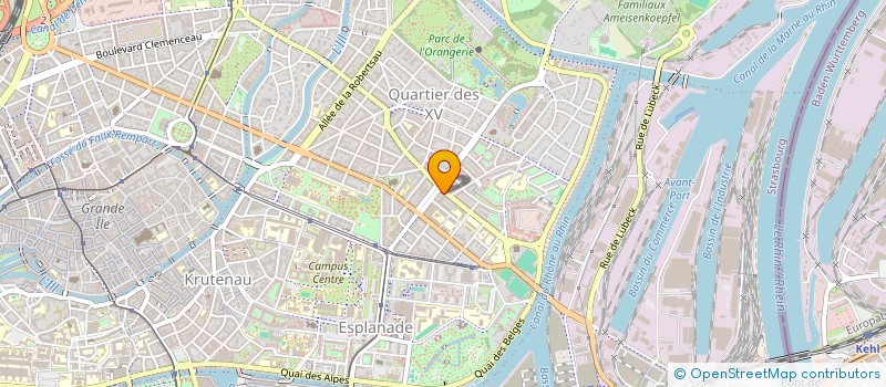 localisation de l'entreprise EGESAME INVEST  STRASBOURG