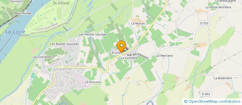 localisation de l'entreprise EGESTION  OREE-D'ANJOU