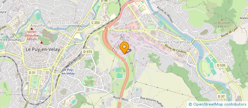 localisation de l'entreprise EGEV  LE PUY EN VELAY