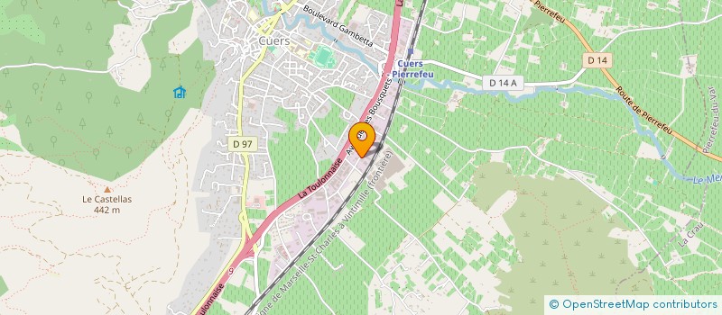 localisation de l'entreprise EGEV-ART  CUERS