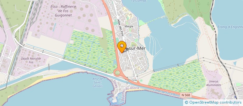 localisation de l'entreprise EGF  FOS-SUR-MER