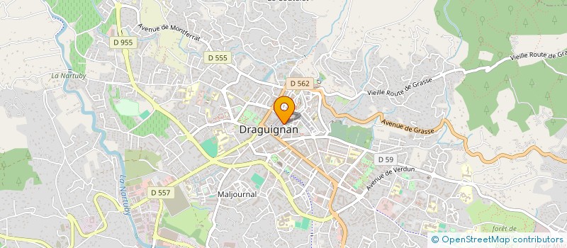 localisation de l'entreprise EGF  DRAGUIGNAN