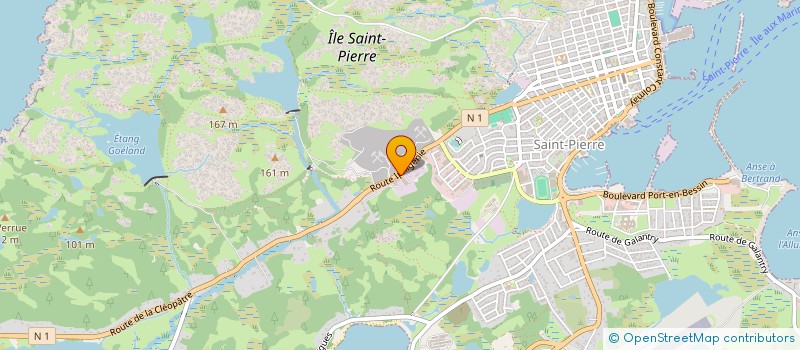 localisation de l'entreprise EGF  SAINT-PIERRE