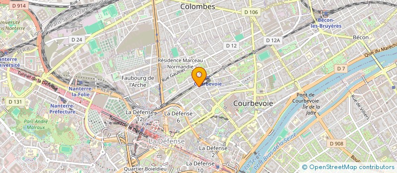 localisation de l'entreprise EGF IDF à COURBEVOIE