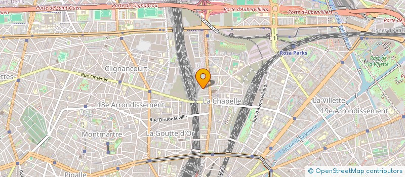 localisation de l'entreprise EGG BALL  PARIS 18