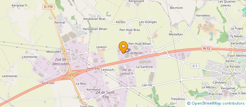 localisation de l'entreprise EGG-CHICK AUTOMATED TECHNOLOGIES à PLOUEDERN