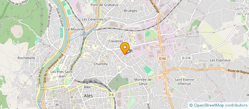 localisation de l'entreprise EGG'S -TRAIT à ALES
