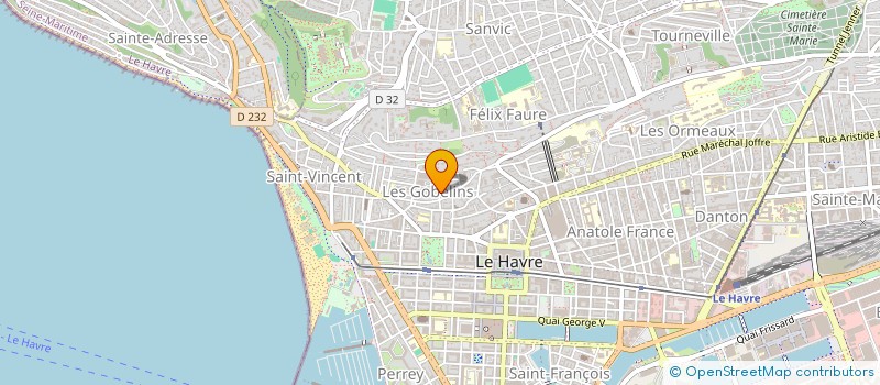 localisation de l'entreprise EGGE à LE HAVRE