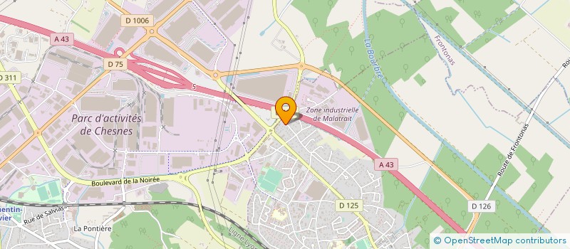 localisation de l'entreprise EGGER POMPES TURO SARL  LA VERPILLIERE