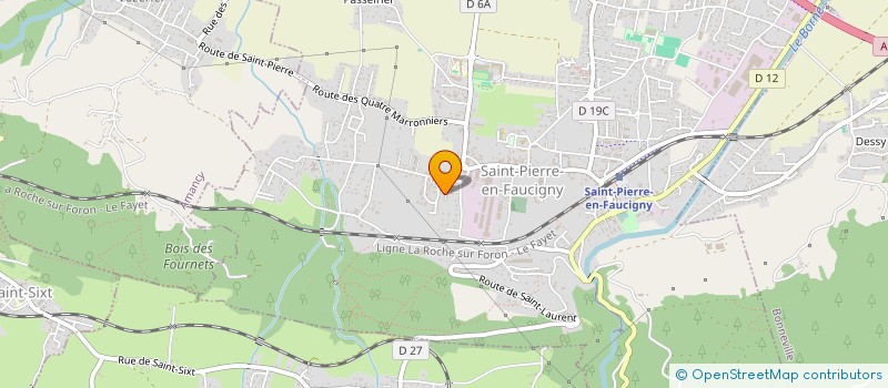 localisation de l'entreprise EGGWOOD MENUISERIE  SAINT-PIERRE-EN-FAUCIGNY