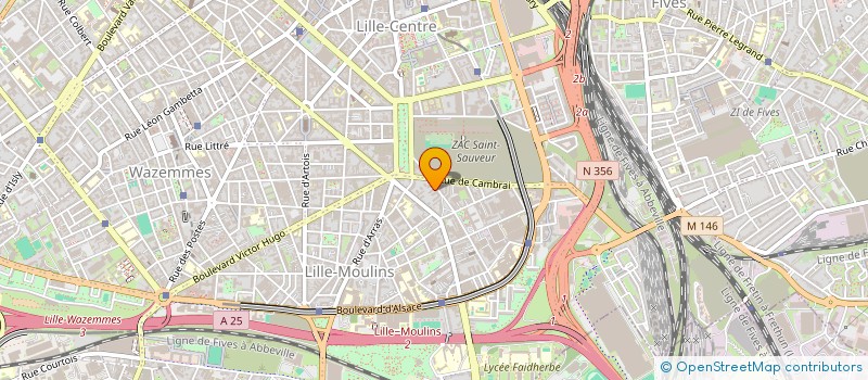 localisation de l'entreprise EGH FINANCES à LILLE