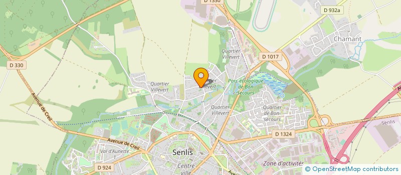 localisation de l'entreprise EGH SERVICE  SENLIS