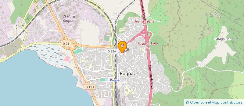 localisation de l'entreprise EGIB  ROGNAC