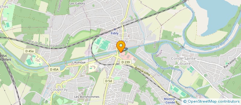 localisation de l'entreprise EGIBAT à ESBLY