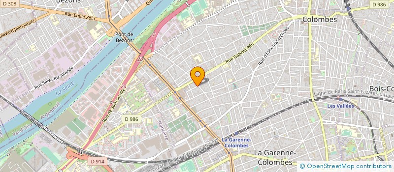localisation de l'entreprise EGICOM - EOUZAN GILLES INDUSTRIES DE LA COMMUNICATION  COLOMBES
