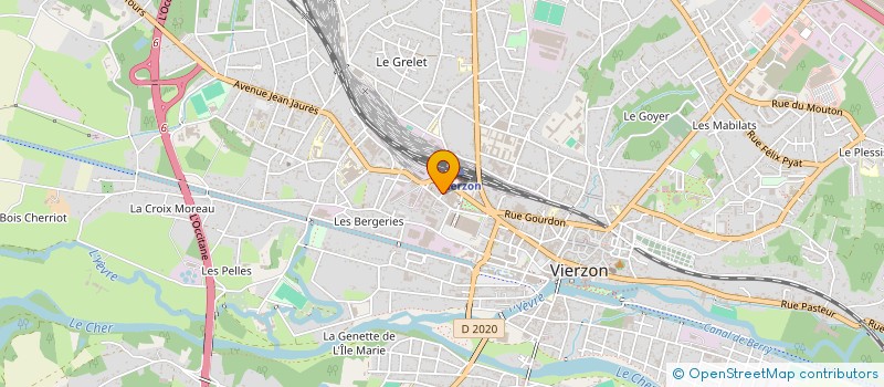 localisation de l'entreprise EGICORE  VIERZON