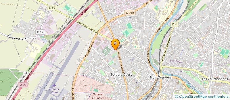 localisation de l'entreprise EGIDE à POITIERS