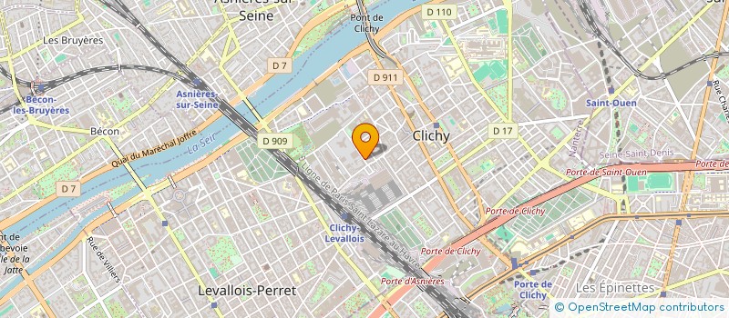 localisation de l'entreprise EGIDE à CLICHY