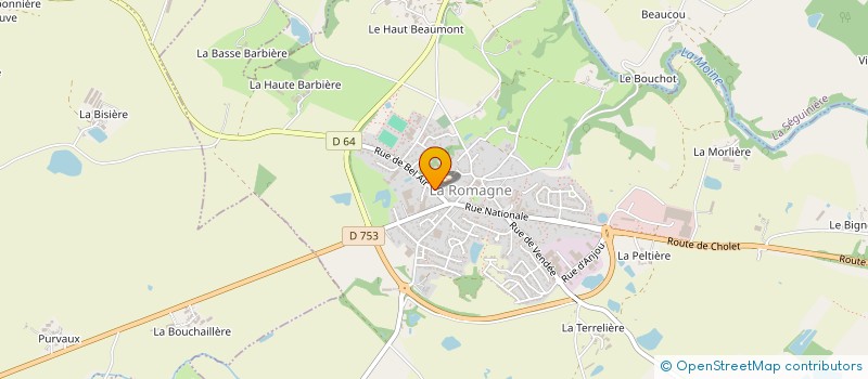localisation de l'entreprise EGIDE  LA ROMAGNE