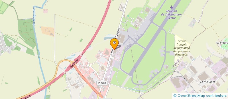 localisation de l'entreprise EGIDE AVIATION à DEOLS