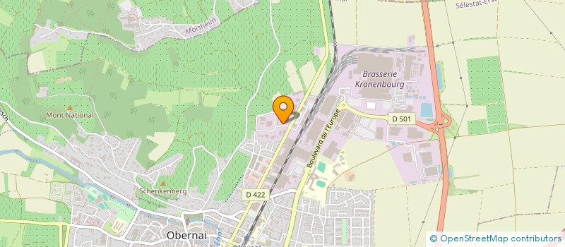 localisation de l'entreprise EGIDE CONCEPT  OBERNAI