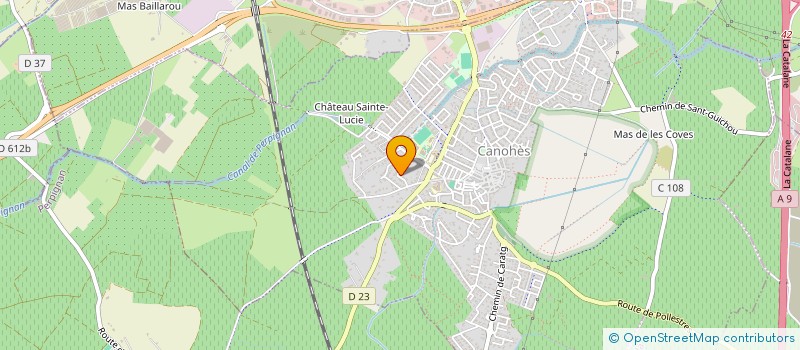 localisation de l'entreprise EGIDE VINCI  CANOHES