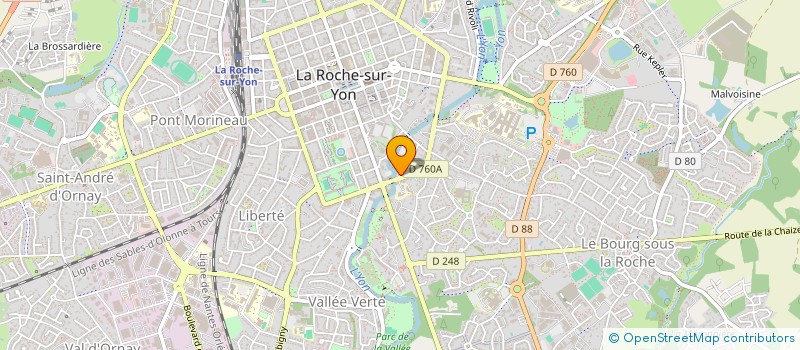 localisation de l'entreprise EGIDEEUROPEENNE DE GESTION INDUSTRIELLE ET DE DEVELOPPEMENT D'ENTREPRISES à LA ROCHE-SUR-YON
