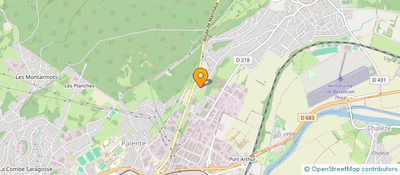 localisation de l'entreprise EGIDES à THISE