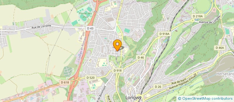 localisation de l'entreprise EGIDIO à LONGWY