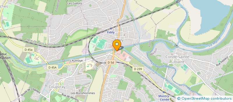 localisation de l'entreprise EGILOC à ESBLY