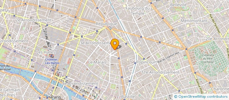 localisation de l'entreprise EGIM AIR COMPRIMES SERVICES à PARIS