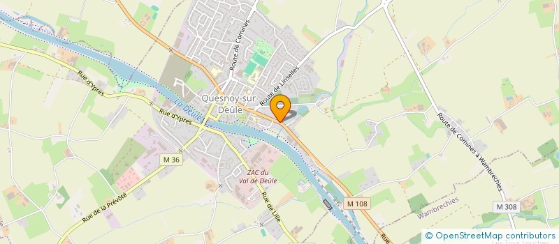 localisation de l'entreprise EGIMMO-LIANE à QUESNOY-SUR-DEULE