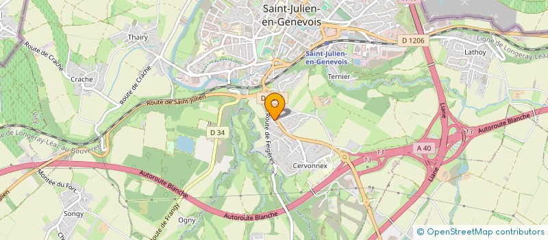 localisation de l'entreprise EGIRE à ARCHAMPS
