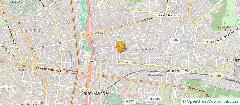 localisation de l'entreprise EGIS BATIMENTS INTERNATIONAL à MONTREUIL