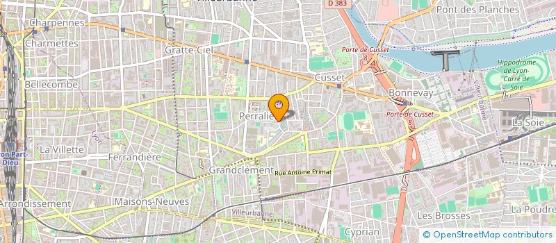 localisation de l'entreprise EGIT  VILLEURBANNE