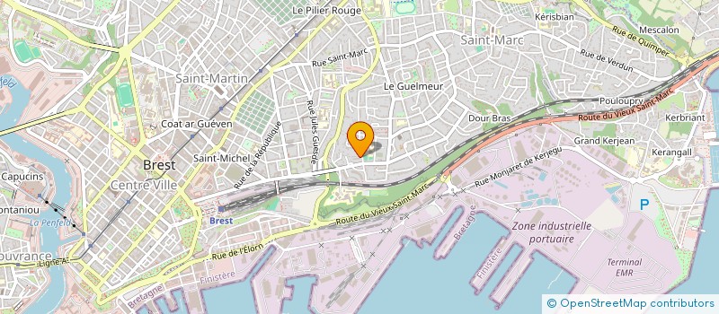 localisation de l'entreprise EGJ à BREST