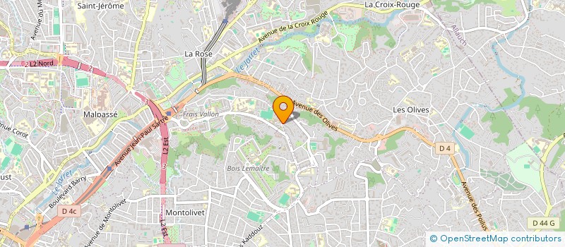 localisation de l'entreprise EGK à MARSEILLE