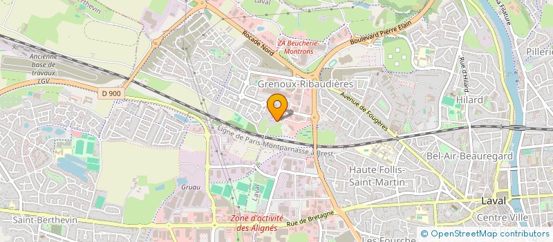 localisation de l'entreprise EGL  CHANGE