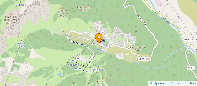 localisation de l'entreprise EGL - AURON  SAINT-ETIENNE-DE-TINEE