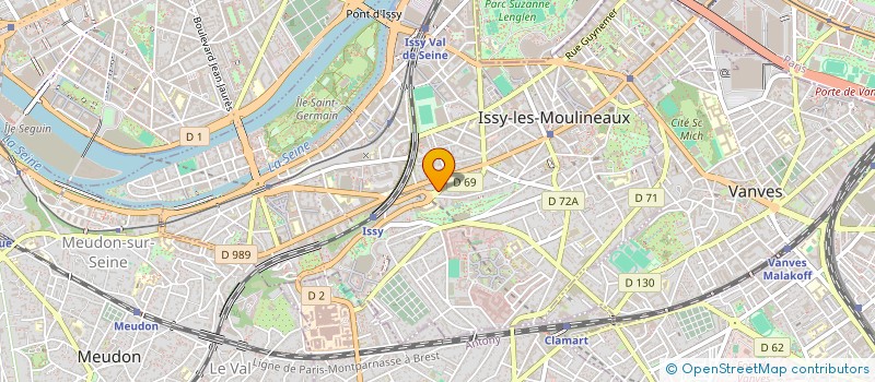 localisation de l'entreprise EGL EVANG ARMENIENNE ISSY LES MOULINEAUX à ISSY-LES-MOULINEAUX