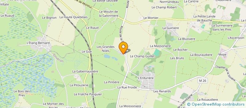 localisation de l'entreprise EGL LOIRE ATLANTIQUE à COUERON