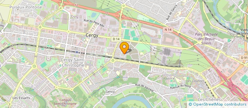 localisation de l'entreprise EGLANTIER  CERGY