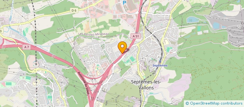 localisation de l'entreprise EGLANTINE à SEPTEMES-LES-VALLONS